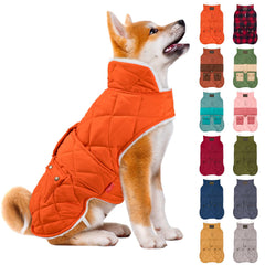 Kyeeese dog coat back view shows warm winter puffer for chilly walks.