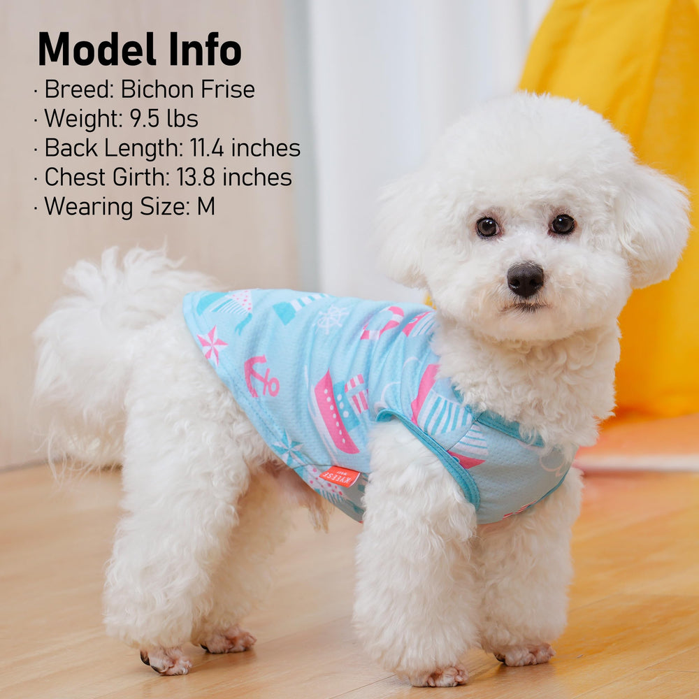 KYEESE dog cooling shirt adjustable chest band ensures easy on/off.