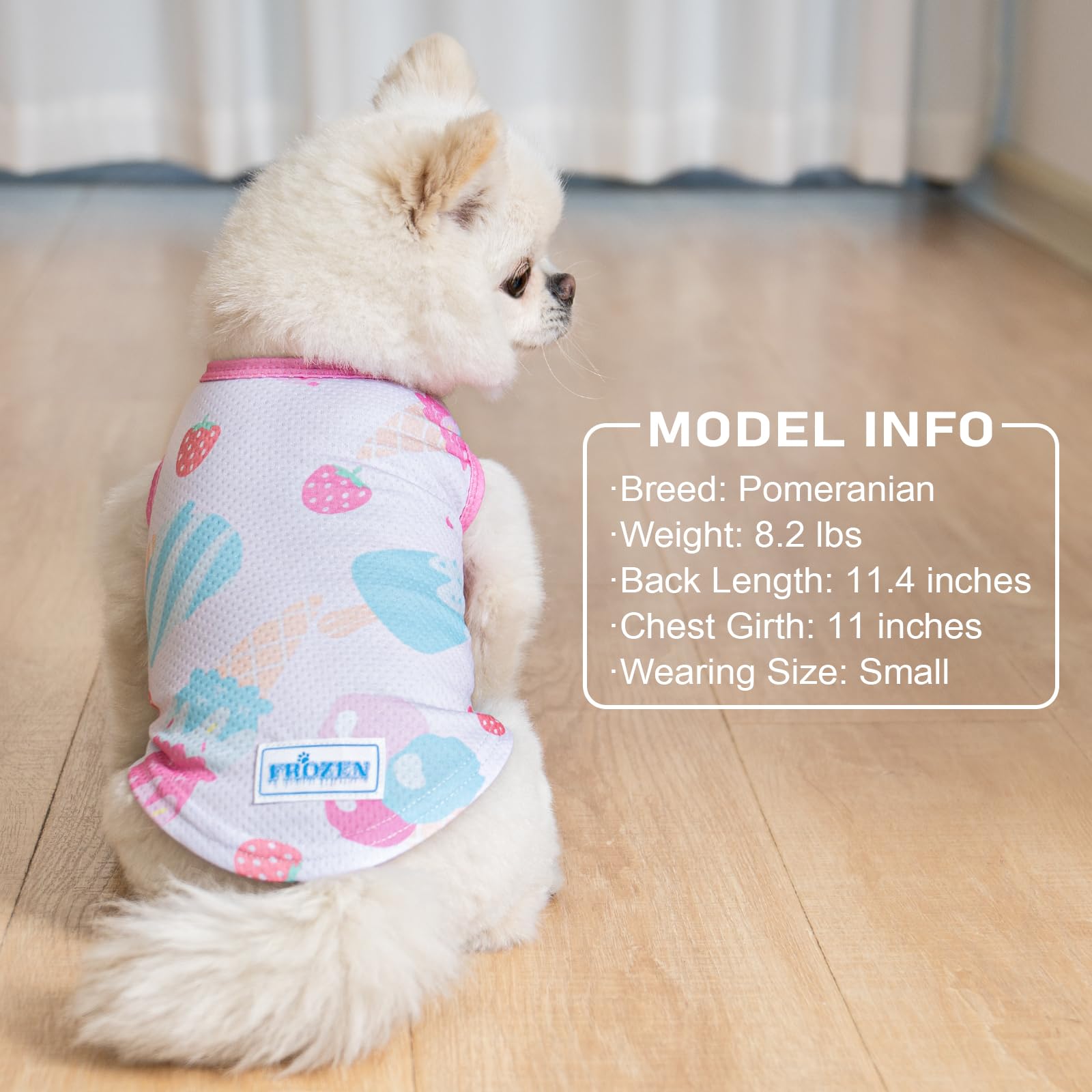 KYEESE dog cooling shirt lightweight fabric close-up shows breathable comfort.