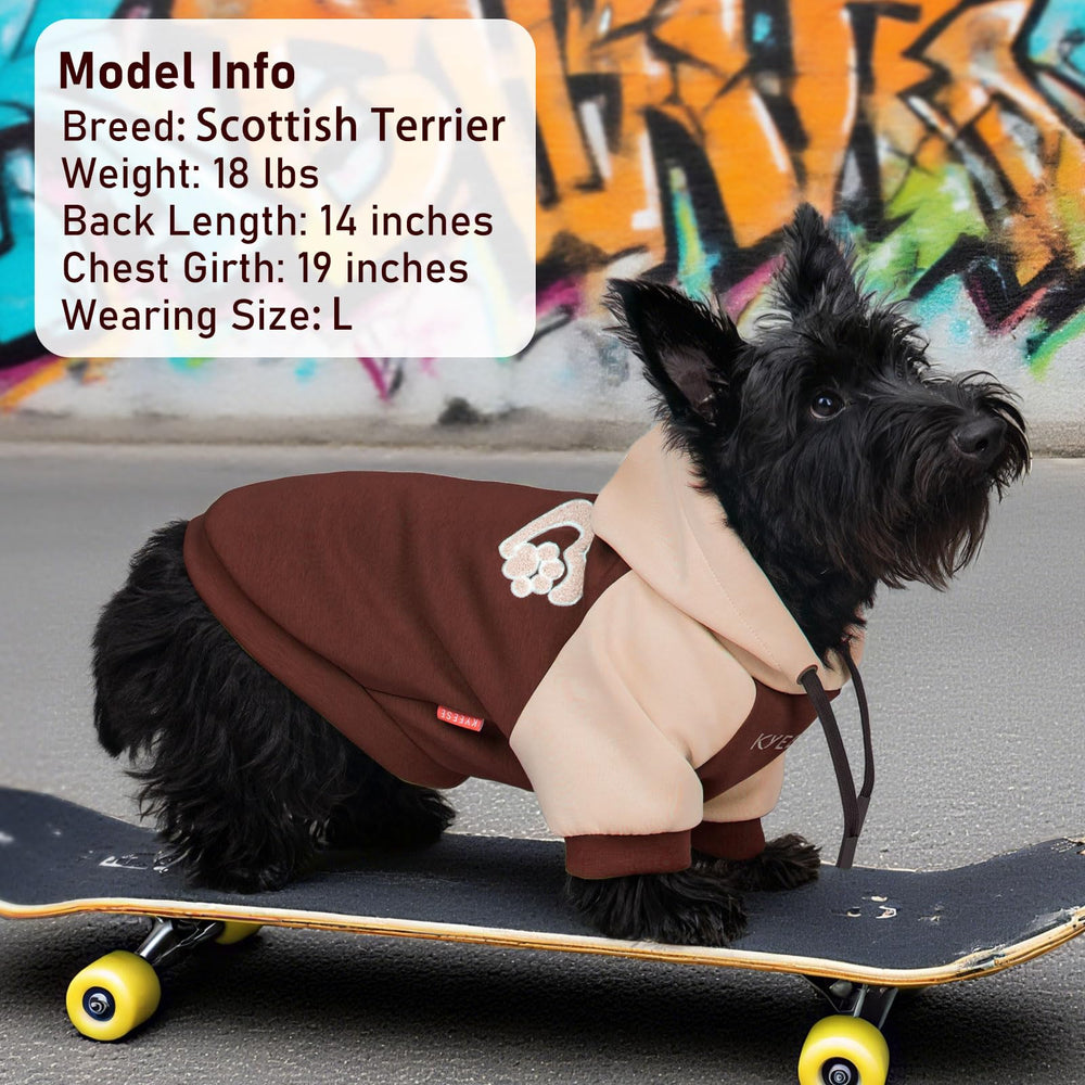 KYEESE dog hoodie leash hole design enables secure outdoor walking with harness.
