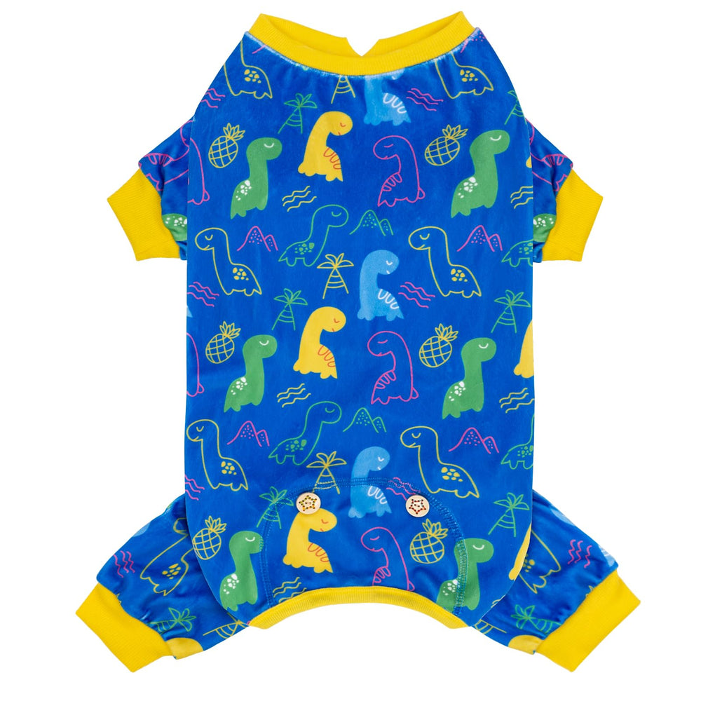 KYEESE dog pajamas front view highlight cozy fit for small dogs.