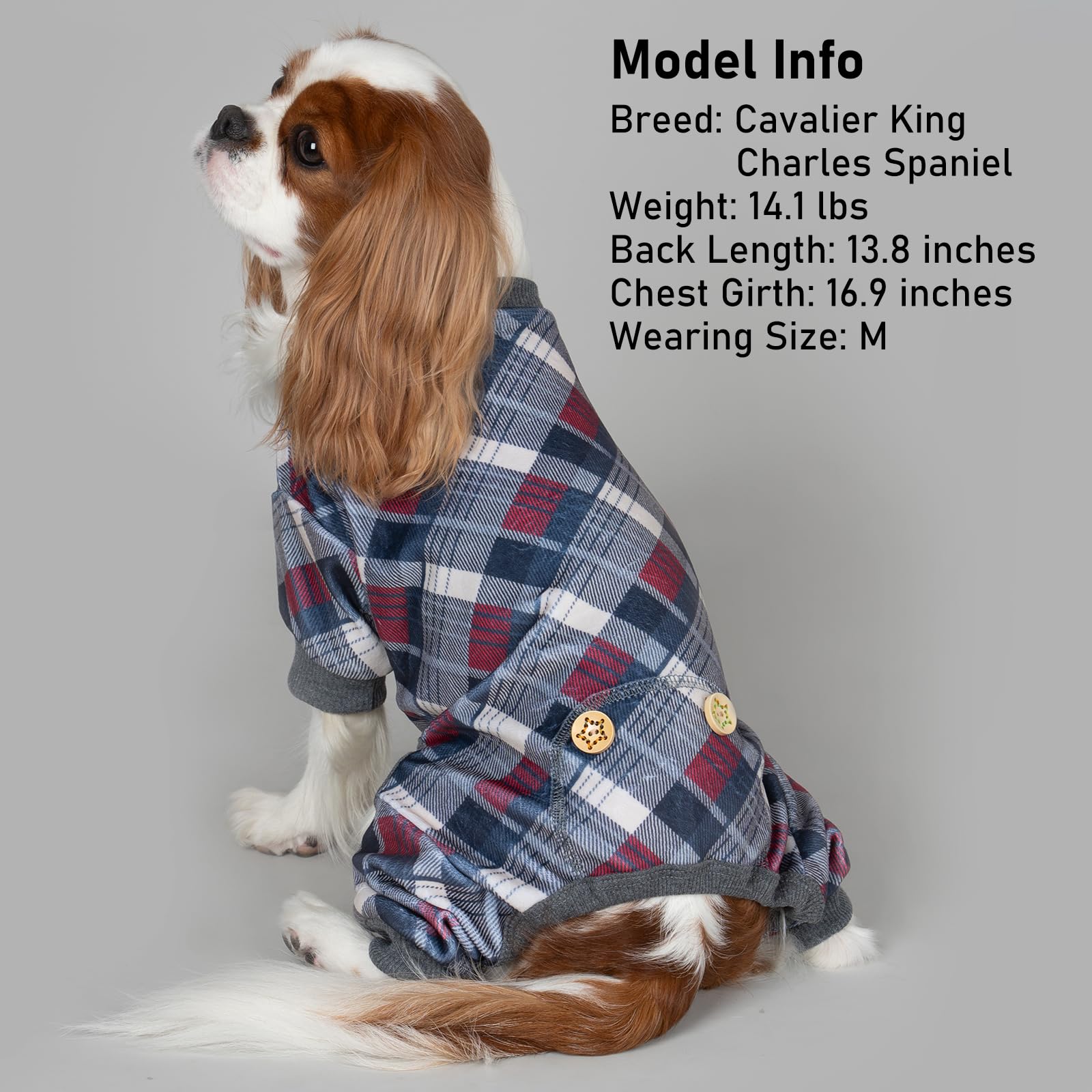 KYEESE dog pajamas gray nighttime wear for cozy evenings.