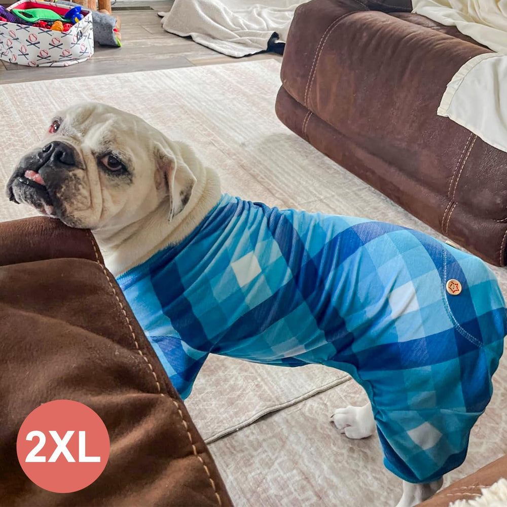 KYEESE dog pajamas gray machine washable for easy care.