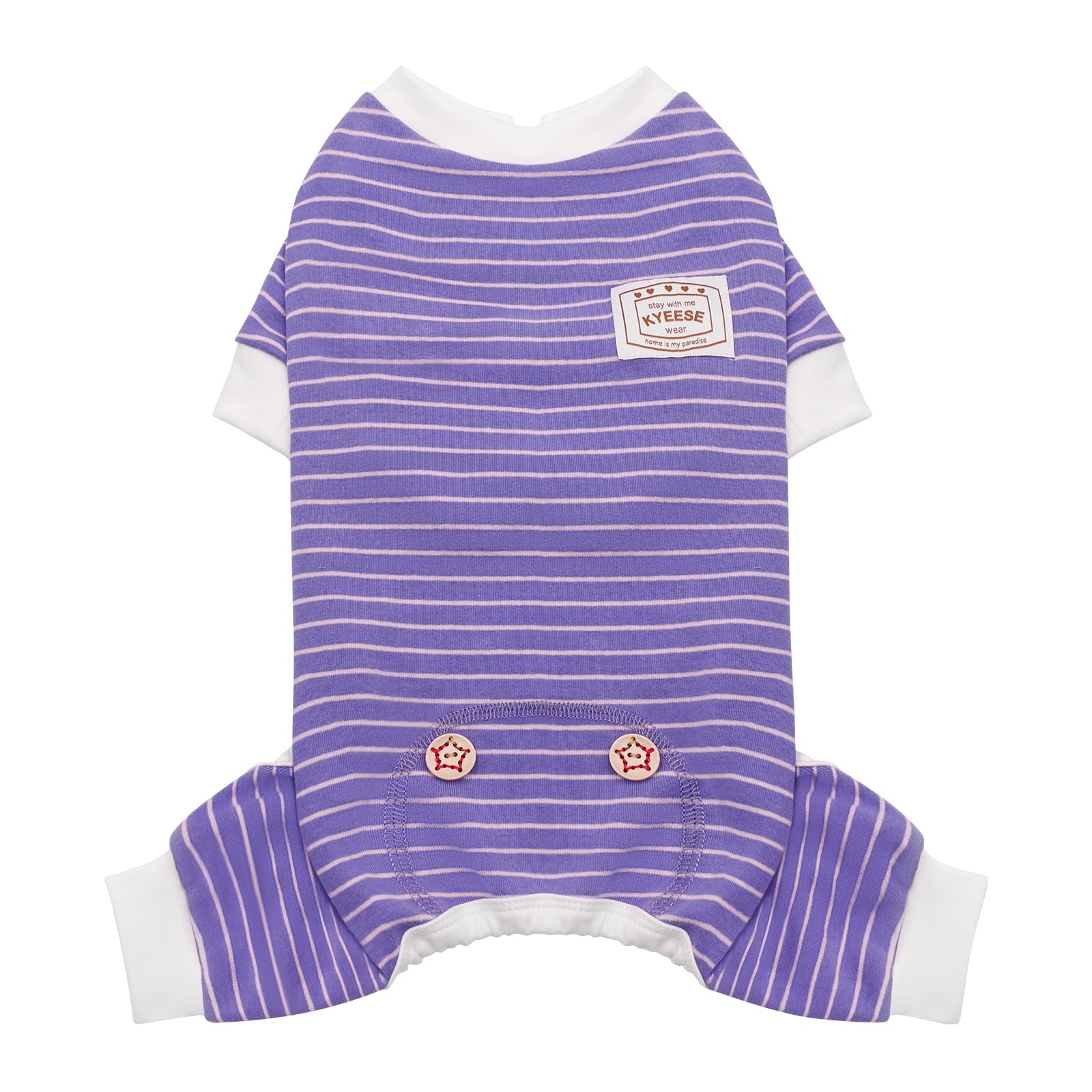 KYEESE Dog Pajamas in soft fabric provide warm comfort for naps.