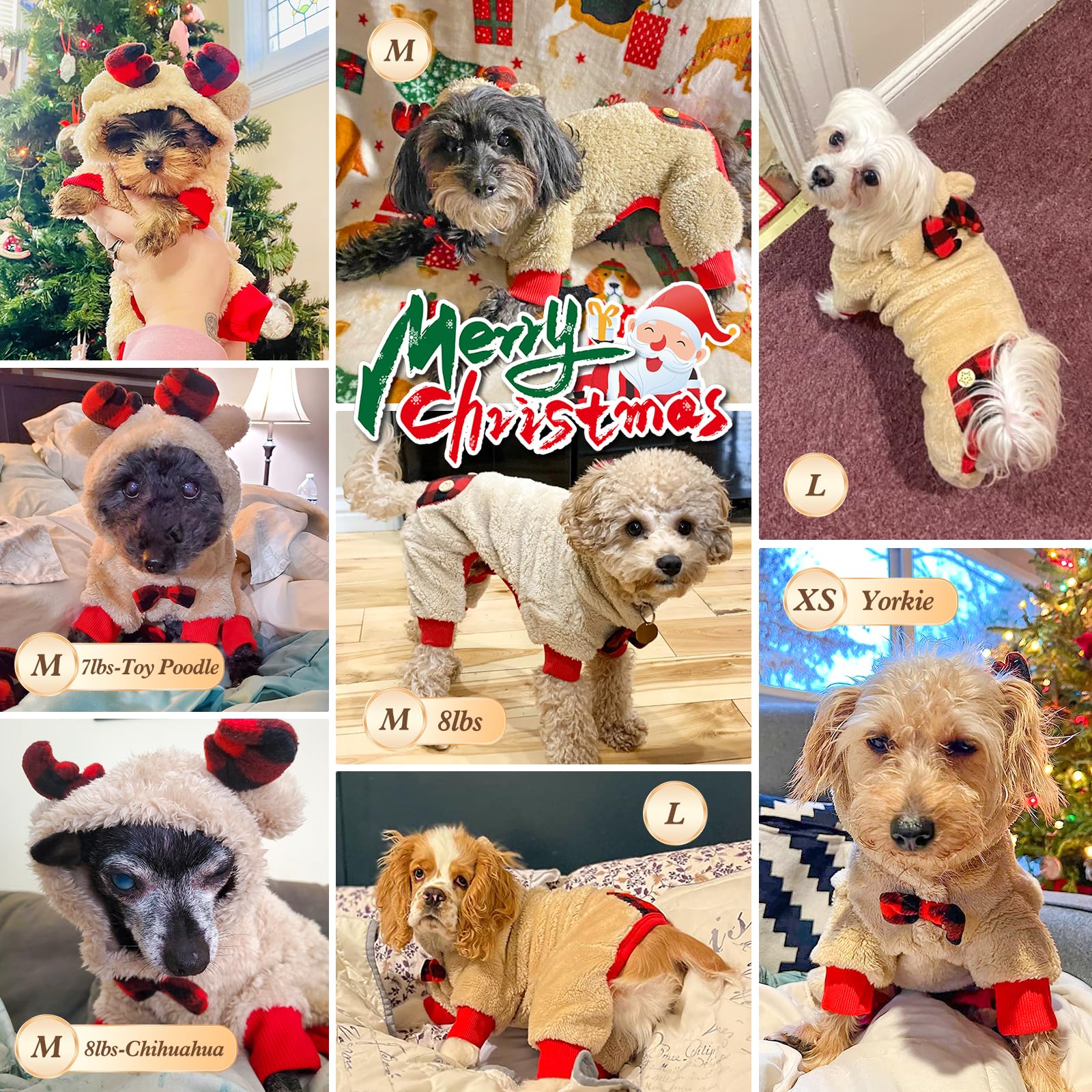KYEESE plush-material dog pajamas feel soft and comfortable on chilly nights