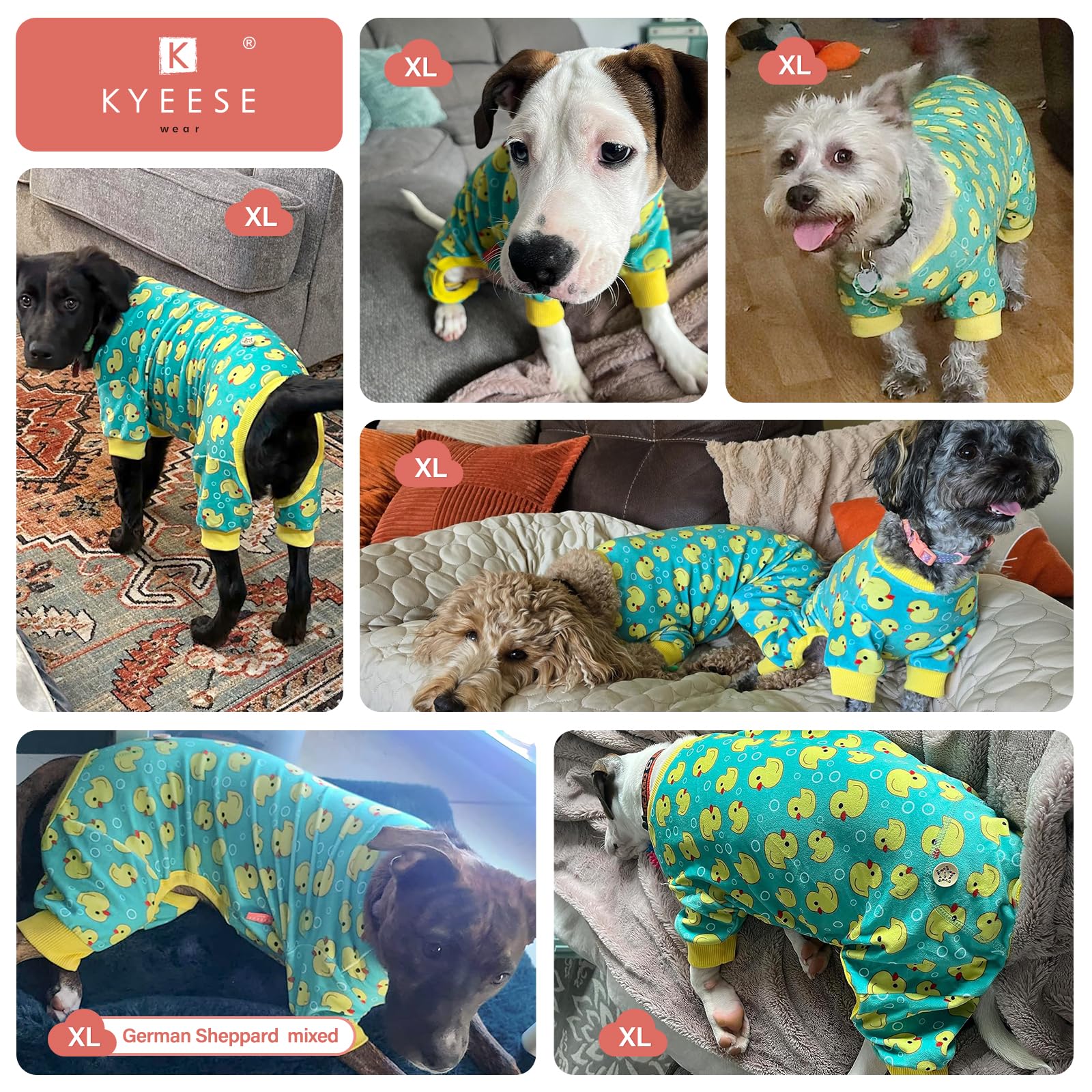 KYEESE dog pajamas warm for chilly days and naps