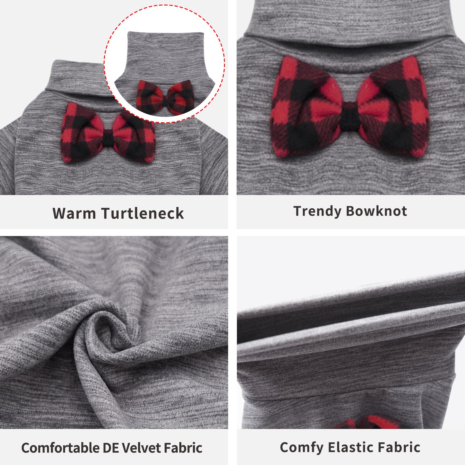 KYEESE dog pajamas XL bowtie back detail adds cute look.