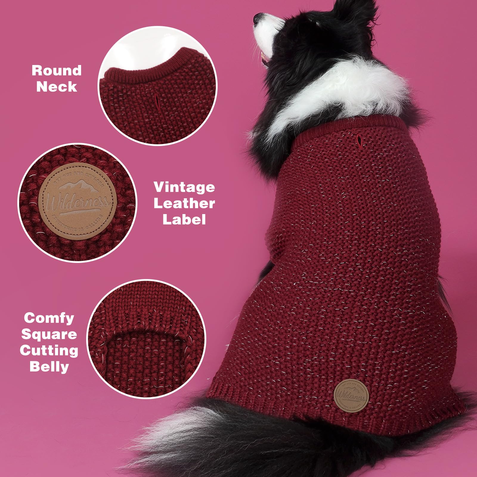 Kyeeese dog sweater indoor outdoor wear suitable for year-round use.