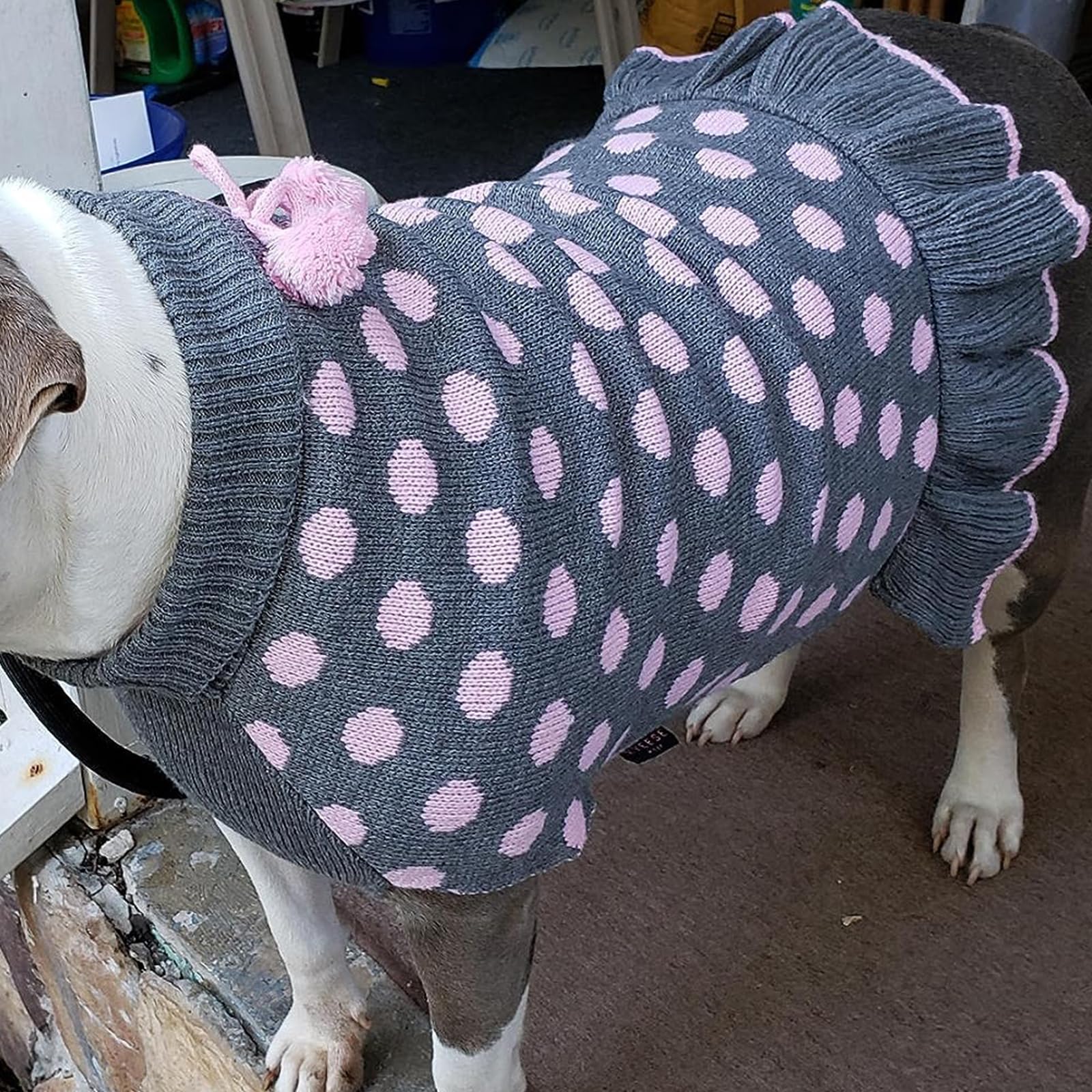 KYEESE machine-washable dog sweater dress for easy care