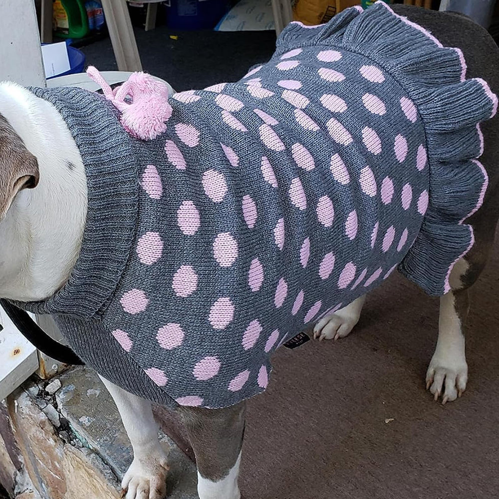 KYEESE machine-washable dog sweater dress for easy care