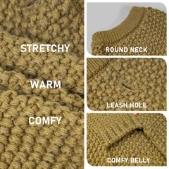 KYEESE heavy-knit dog sweater delivers warm winter insulation and softness