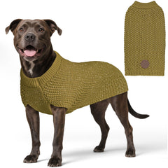 KYEESE dog sweater with leash hole enables secure leash attachment during strolls