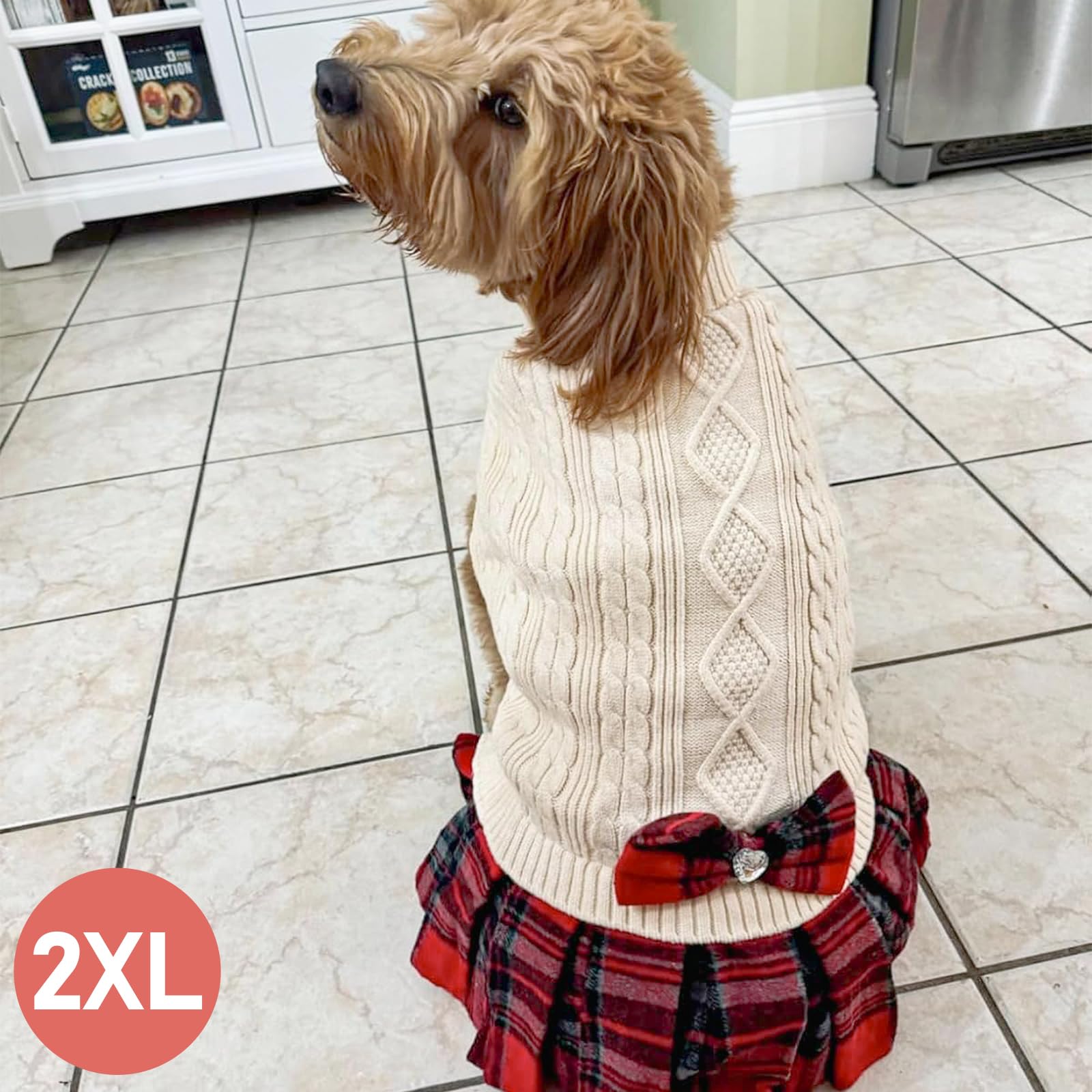 KYEESE dog sweater machine-washable fabric simplifies care and upkeep.