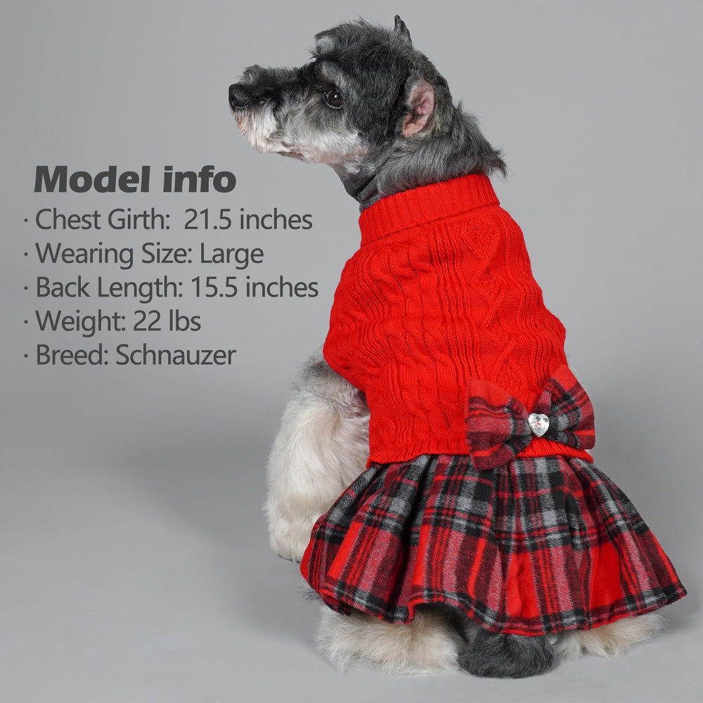 KYEESE dog sweater machine washable durable knit holds shape after washing