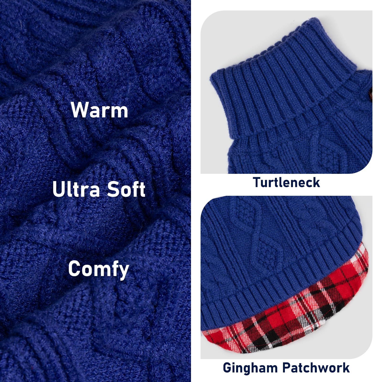 KYEESE dog sweater machine washable and dryer safe