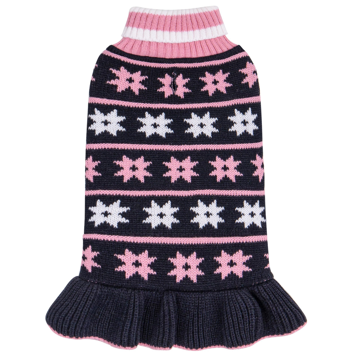 Kyeeese dog sweater navyblue xxl front view keeps dogs warm during outdoor walks