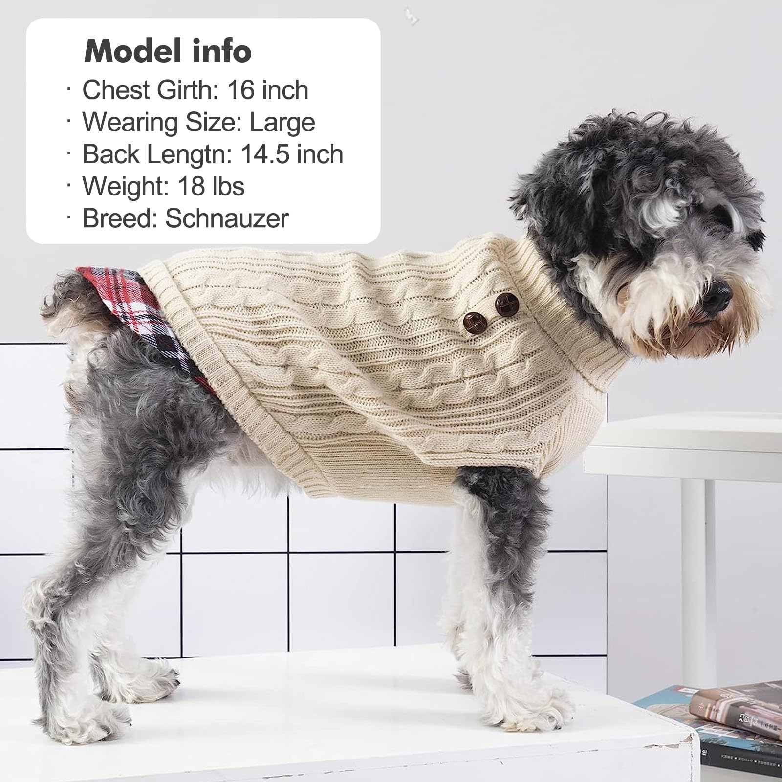 KYEESE size chart visual aids accurate fit for small dogs