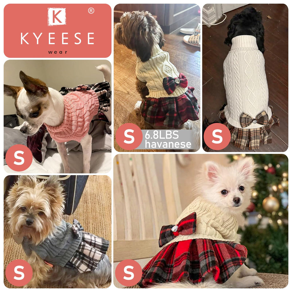 KYEESE dog sweater sleeveless-design allows free movement on walks