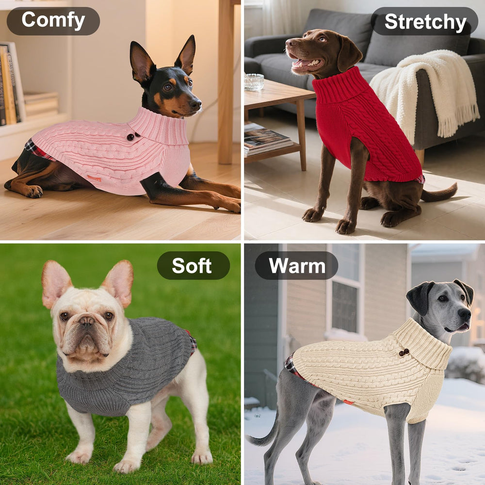 KYEESE dog sweater soft knit fabric for comfy wear