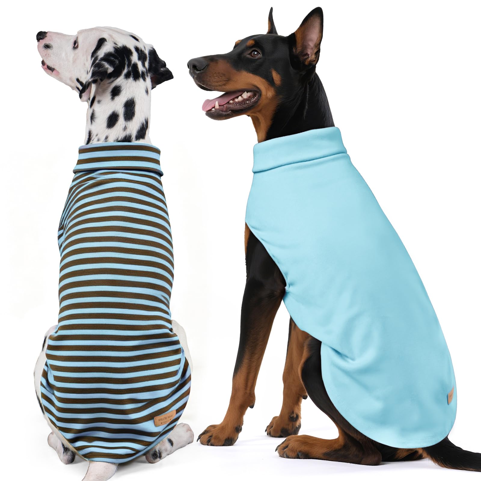 KYEESE dog sweater velvet close-up shows stretchable back-friendly fabric for cozy fit