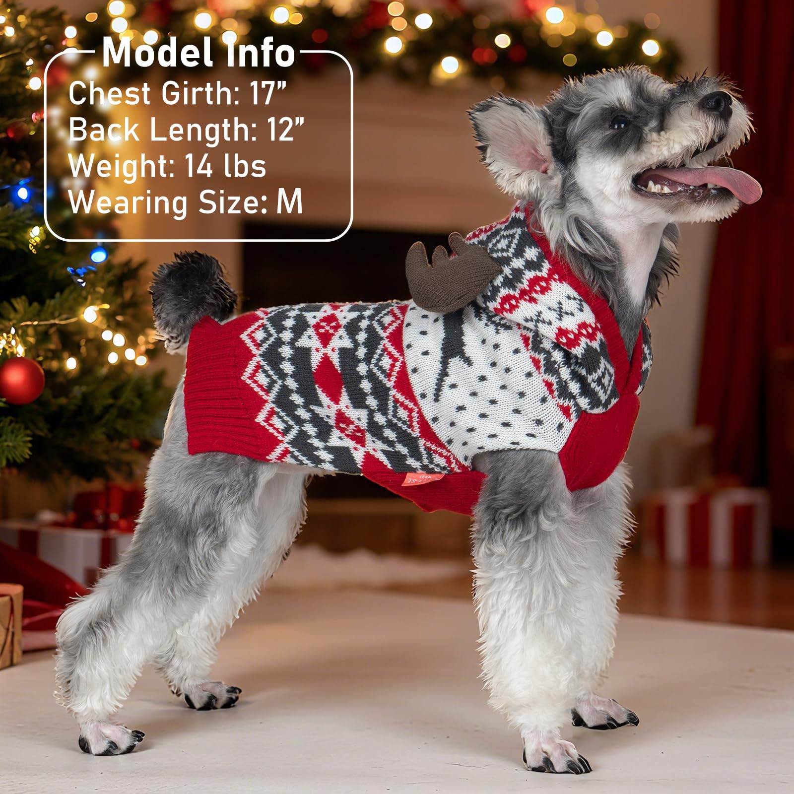 Kyeeese high-elastic acrylic yarn ensures snug, comfortable fit for active dogs.