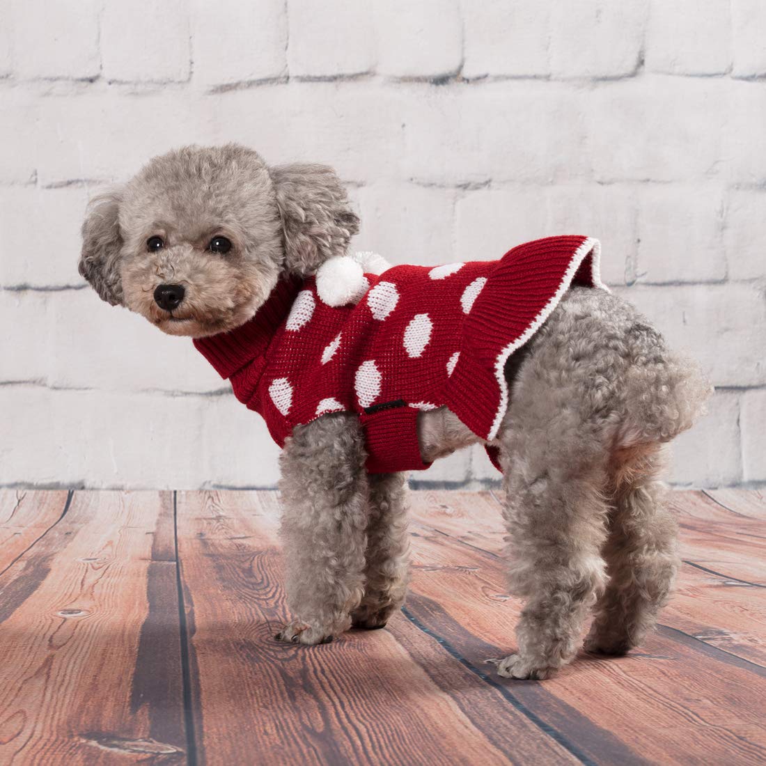 KYEESE durable, machine-washable dog sweater clothing for easy care.