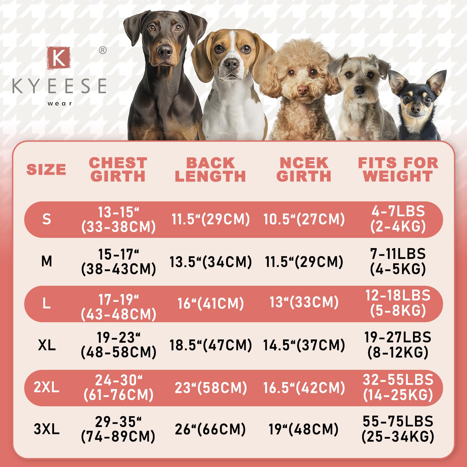 KYEESE sleeveless dog coat demonstrates easy pull-on design for outdoor walks.