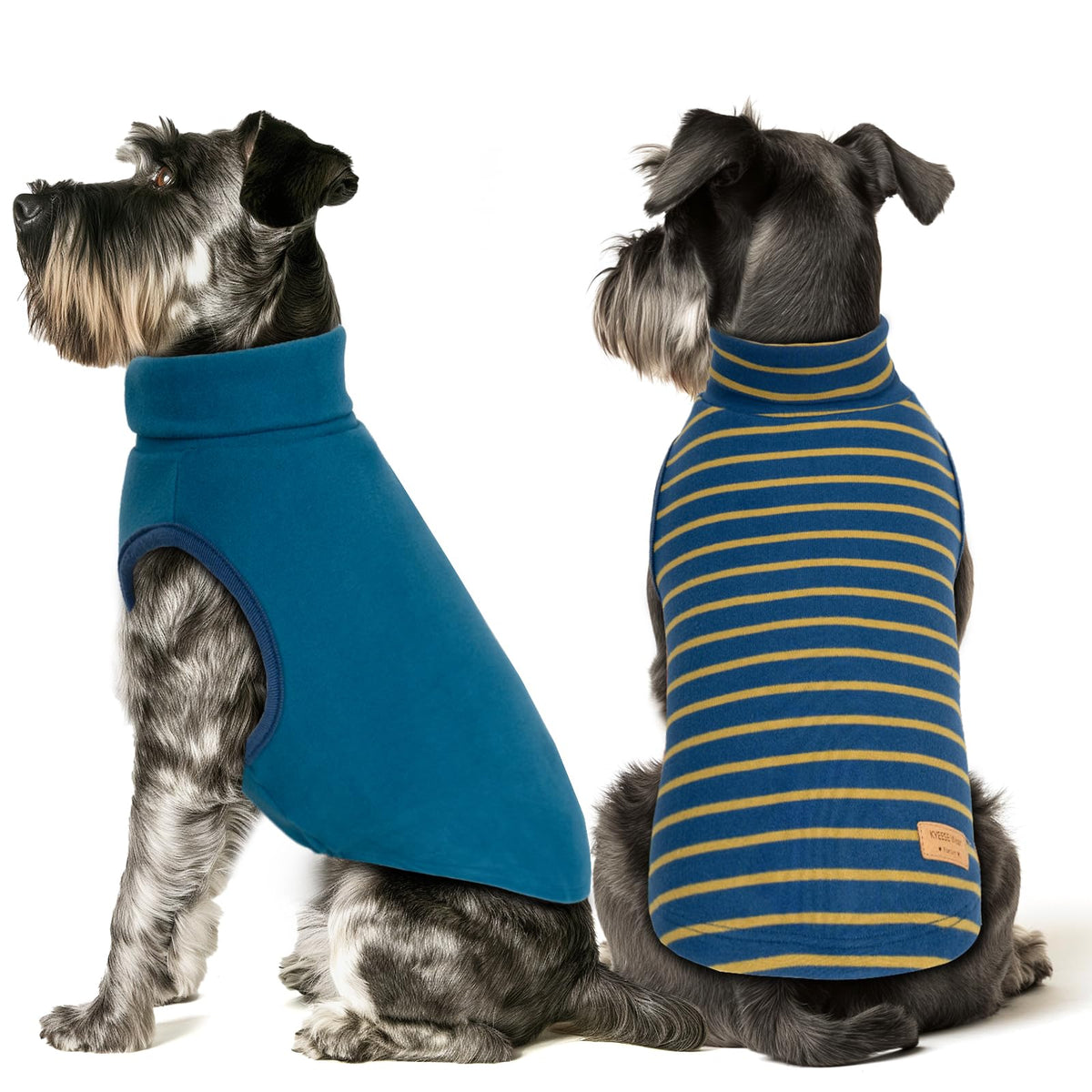 KYEESE two-pack dog sweater inside wear for cozy indoor comfort and easy layering