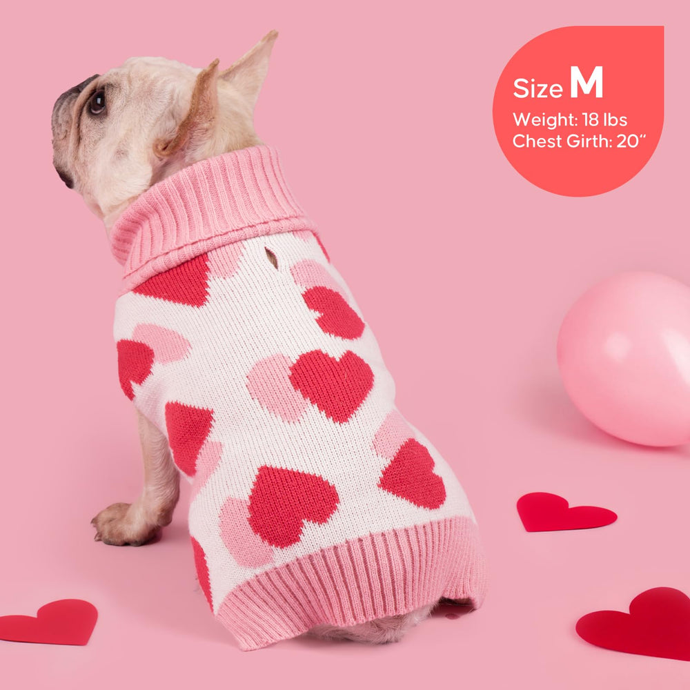 KYEESE Valentines dog sweater size-chart guide helps you pick the best fit