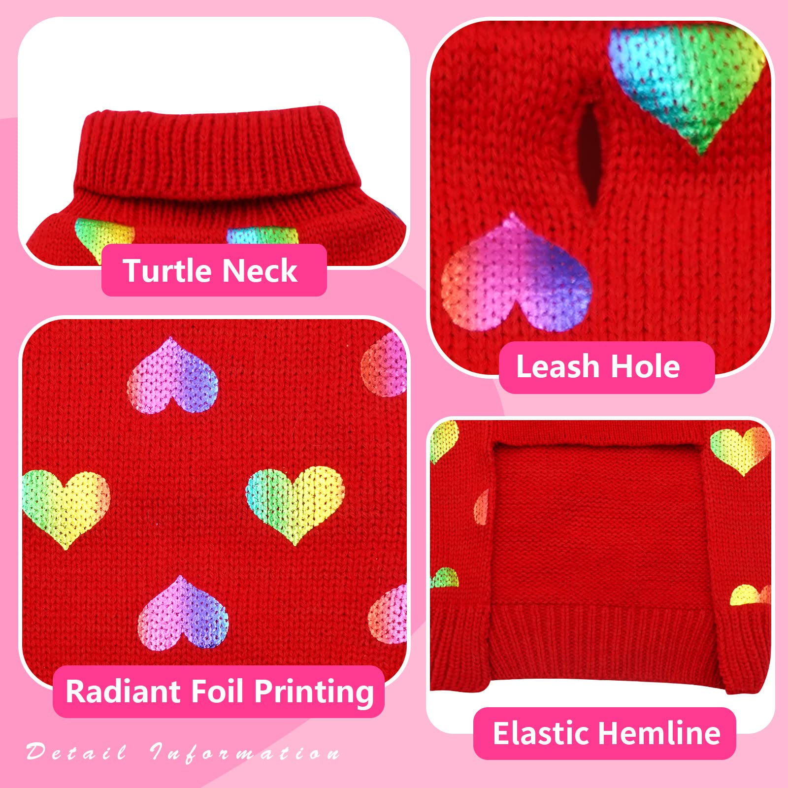 KYEESE turtleneck design adds warmth and free movement for dogs.