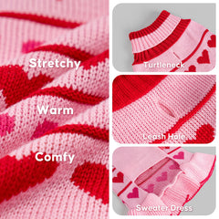 KYEESE warm pullover dog sweater with breathable knit for easy movement