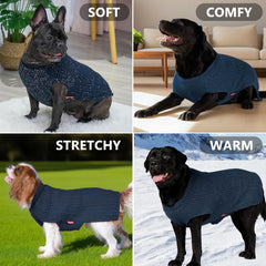KYEESE wide-size-range sweater fits small to large dogs