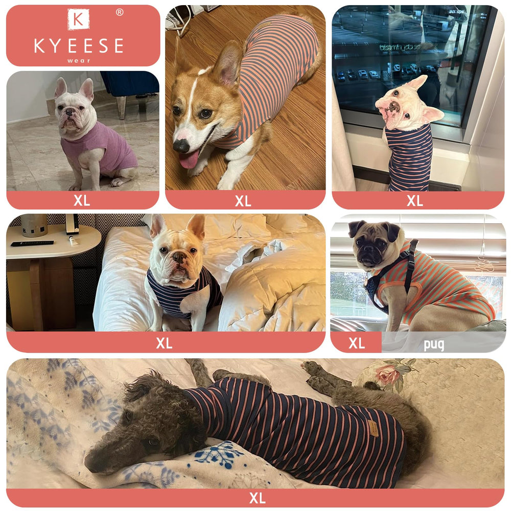KYEESE 2Pack dog sweater belly-cut design, easy potty breaks on walks.