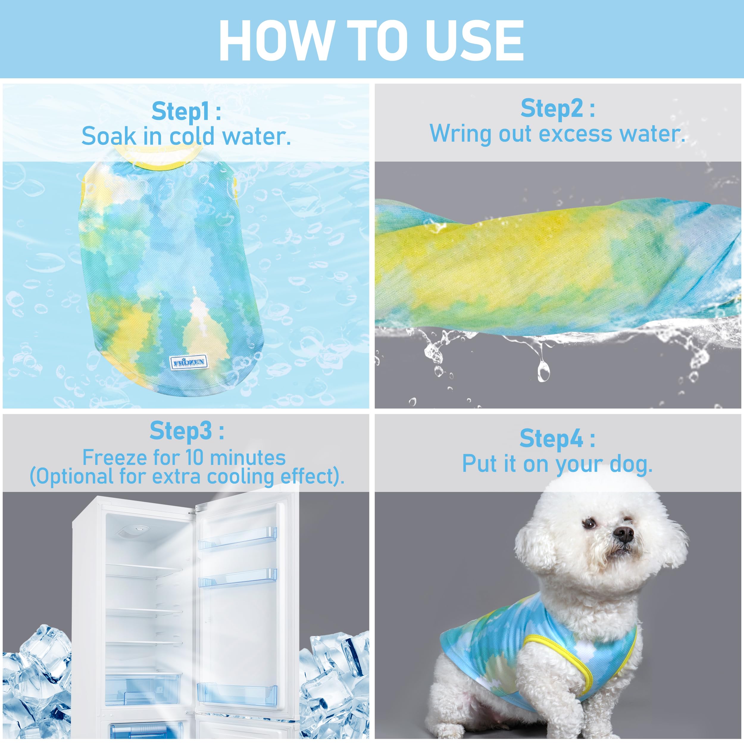 KYEESE dog cooling shirt fast-drying fabric promotes quick comfort