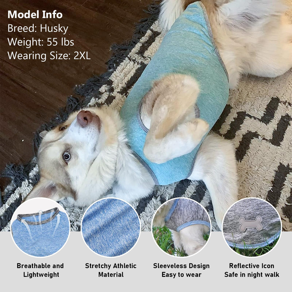 KYEESE dog shirt close-up shows breathable, stretchable fabric.