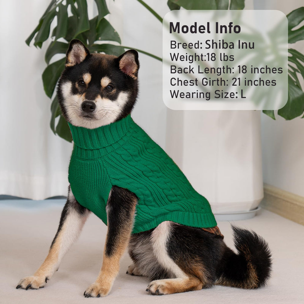 KYEESE dog sweater easy-care machine-washable for quick cleanup