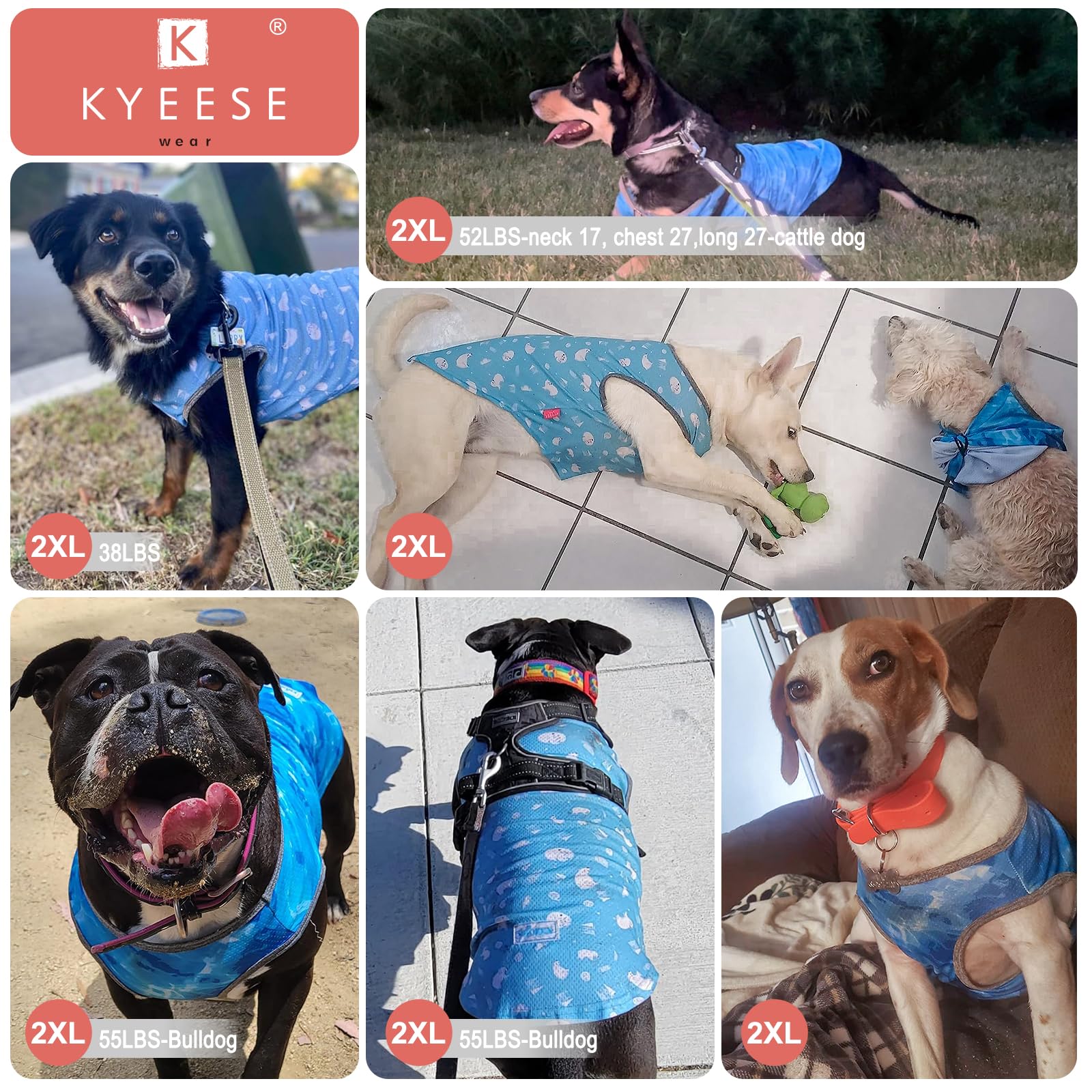 KYEESE sleeveless cooling vest worn during outdoor summer activities