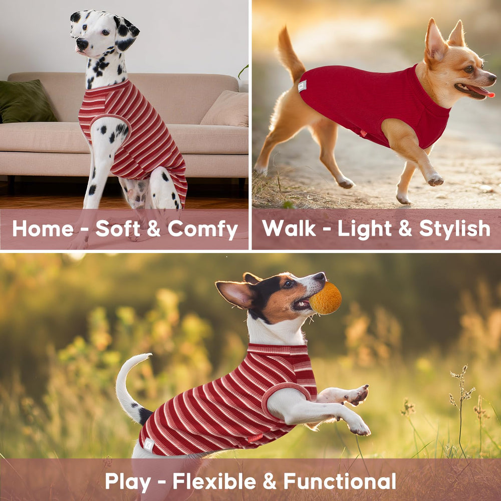 KYEESE waffle dog shirt cat-friendly fit suitable for skin-sensitive pets.