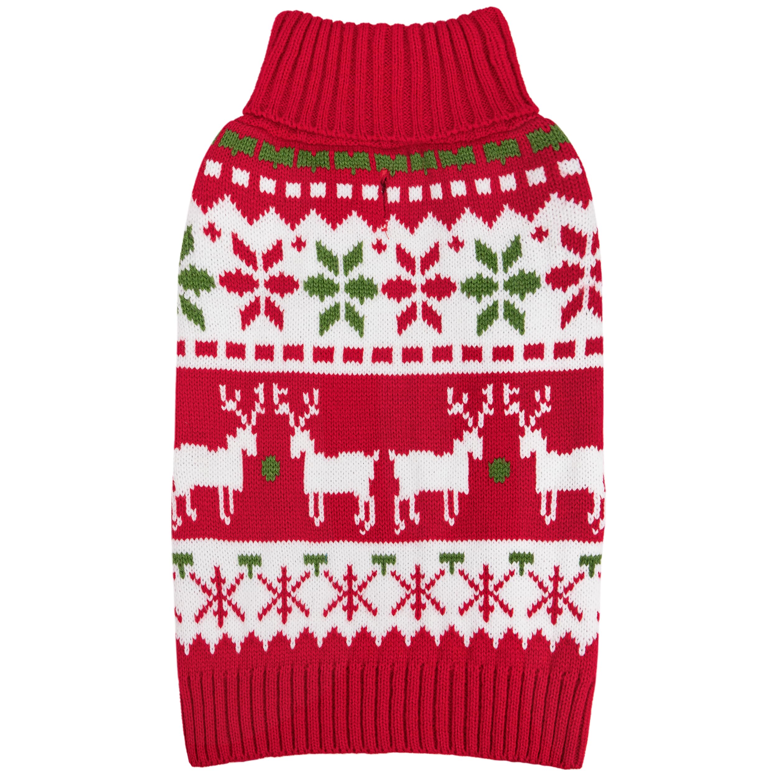 KYEESE dog Christmas sweater snowflake elk pattern offers festive style for holiday photos.