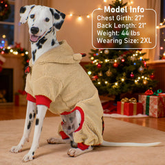 KYEESE dog full-body coverage pajamas provide warmth while allowing natural movement.