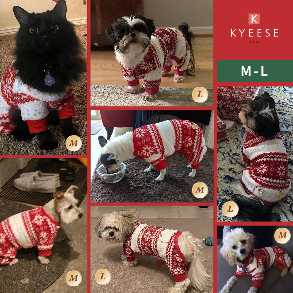 KYEESE size guide supports S to 3XL for various small to medium breeds.