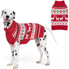 KYEESE dog christmas sweater with winter pattern for festive warmth.