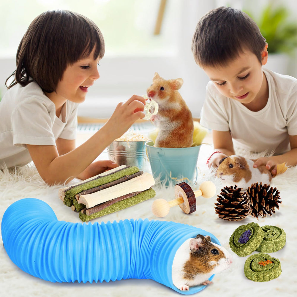 Kyouki hamster toys seagrass-roll—natural chew and nest material for cozy burrows.