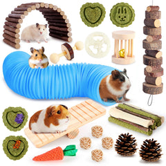 Kyouki hamster toys tunnel 20-inch—promotes active play and hide-and-seek exploration.