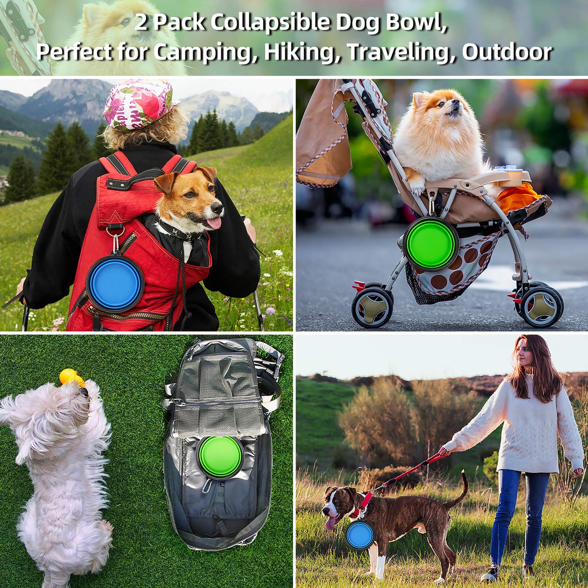 Kytely dishwasher-safe collapsible dog bowls simplify post-meal cleanup.