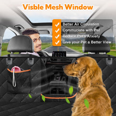 Kytely dog car seat cover in hammock mode for secure travel with pets