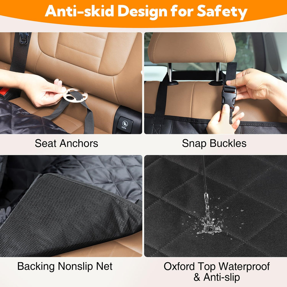 Kytely dog car seat cover mesh window improving airflow and pet comfort