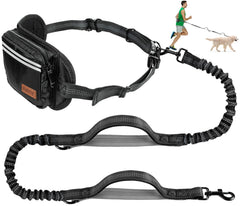 Kytely hands-free dog leash waist belt closeup shows wide padded support for comfortable walks.