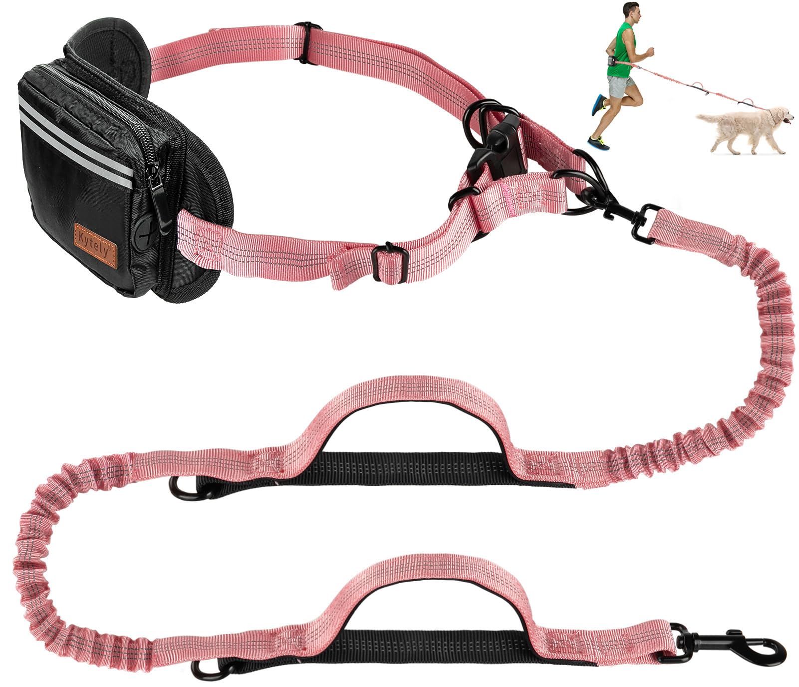Kytely hands-free-dog-leash-waist-belt-padded delivers comfortable hands-free control on long walks.