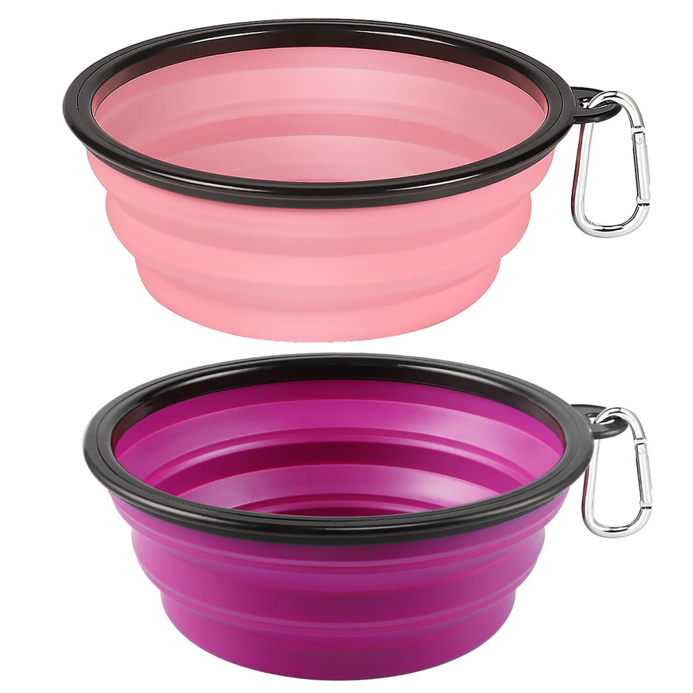 Kytely pink pop-up folded bowl ready for quick hydration on hikes